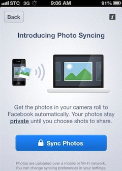 Facebook เริ่มทดสอบฟีเจอร์ใหม่ Photo Sync ให้โพสต์รูปจากมือถือขึ้น facebook ง่ายขึ้น