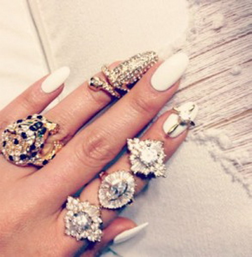 แฟชั่นแหวนใส่เล็บ Mani Ring