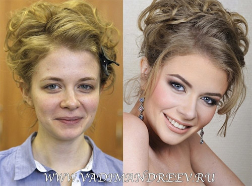 ผลของการแต่งหน้า Before & After 