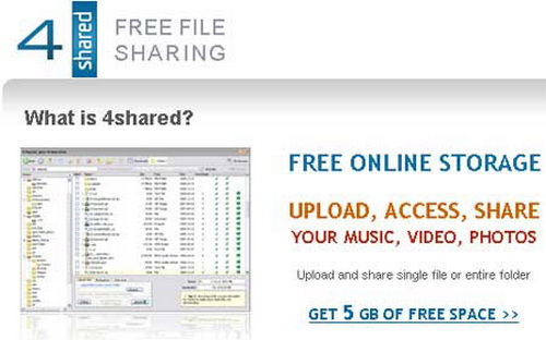 4shared (File Sharing) 