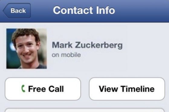 เฟซบุ๊กเพิ่มบริการ free call 