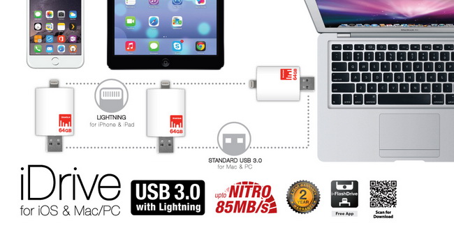 iDrive 3.0 อุปกรณ์ช่วยย้ายไฟล์ใน Apple 