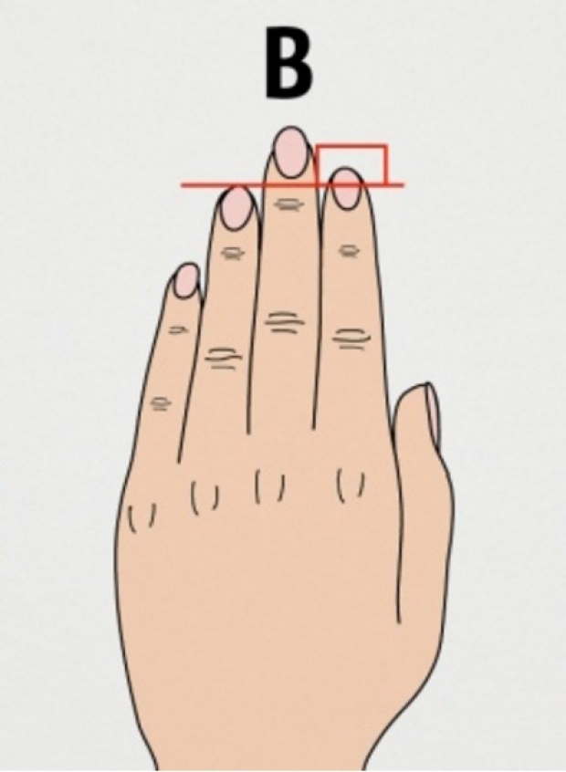 ความยาวของนิ้วมือสามารถบอกลักษณะนิสัยของคุณได้ 