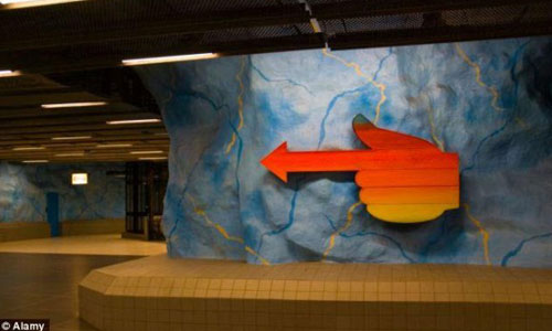 ศิลปะรถไฟใต้ดินที่สวีเดน