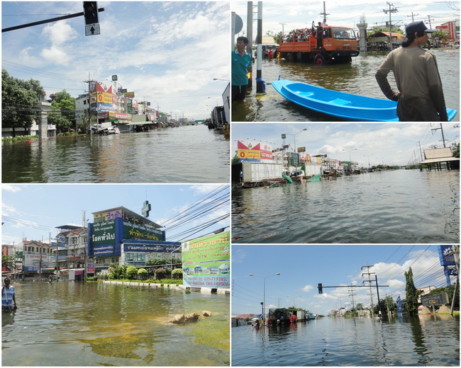 ประมวลภาพน้ำท่วมสวนอุตสาหกรรมโรจนะ