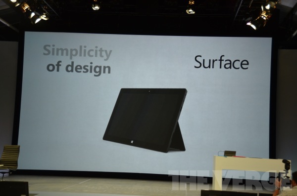 Microsoft เปิดตัวแท็บเล็ต Windows8 ในชื่อ Microsoft Surface