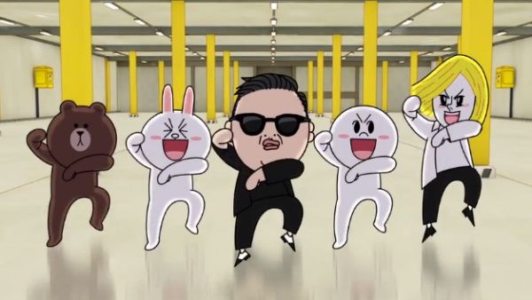 LINE ปล่อย MV เพลง Oppan LINE Style เผยให้เห็นสติ๊กเกอร์ใหม่ที่เคลื่อนไหวได้