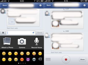 Facebook ออกอัพเดตบน iOS - ส่งข้อความเสียงได้