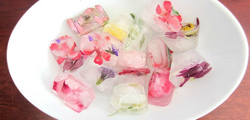 ไอศครีม และ น้ำแข็งดอกไม้