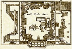 แผนผังบ้านเลขที่ 221 บี ถนนเบเกอร์ 