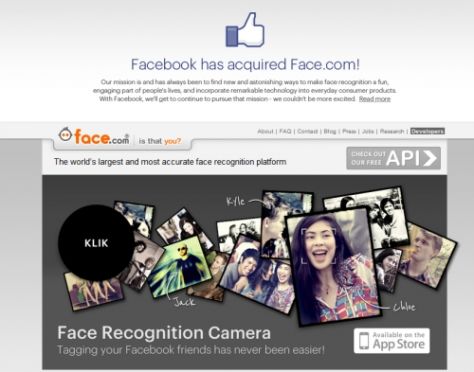 Facebook ซื้อ Face.com แล้ว!!! เพื่อเทคโนโลยีจำใบหน้า ?
