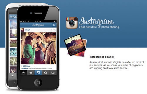 พายุกระหน่ำระบบ Cloud ส่งผลบริการแชร์ภาพถ่าย Instagram ล่ม