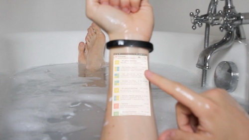น่าทึ่ง Circret Wristband ใช้งานทัชสกรีนได้บนแขนคุณเอง