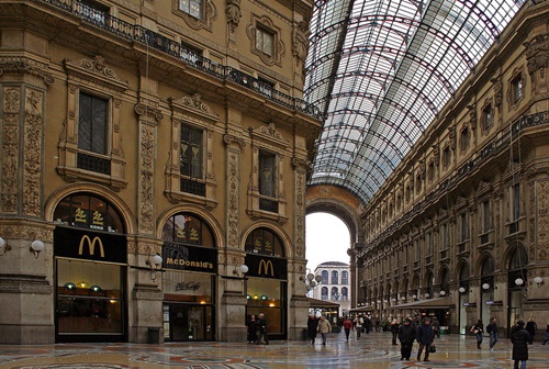 McDonald’s at Galleria Vittoria Emanuele in Milan, Italy