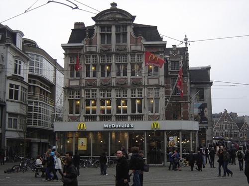 McDonald’s in Patershol, Ghent, Belgium