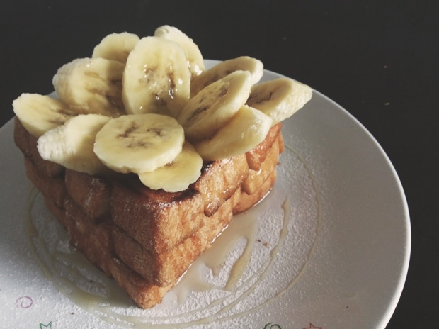 ฺBanana honey toast  ง่ายไโดยใช้กระทะ