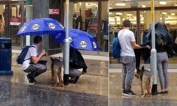 ประทับใจ!! เจ้าของช้อปเพลินทิ้งน้องหมาตากฝน..จนคู่รักคู่หนึ่งทำแบบนี้!!