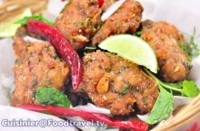 ลาบทอด Thai Deep Fried Spicy Minced Pork