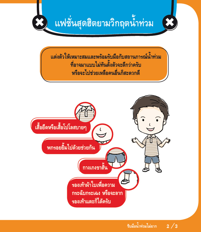 [แจกฟรี] คู่มือน้ำท่วมฉบับภาพการ์ตูน 