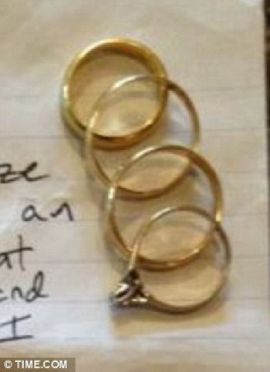 คู่รักช็อกอึ้ง คนร้ายเขียนจม.ขอโทษ-คืนแหวนแต่งงานขโมยมากว่า 15 ปี 
