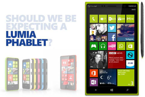 Nokia จะออกมือถือ 6 นิ้วกลางปี 2014