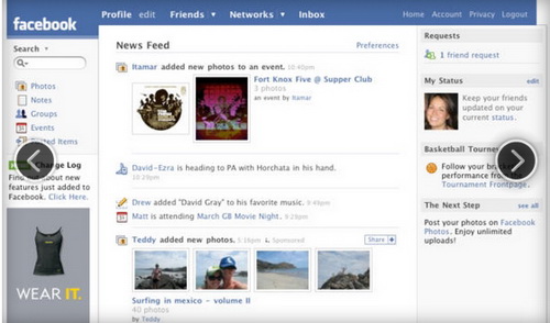 วิวัฒนาการเว็บ facebook เนื่องในวันครบรอบ 10ปี 