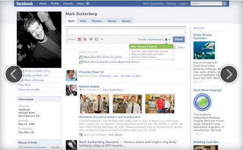 วิวัฒนาการเว็บ facebook เนื่องในวันครบรอบ 10ปี 