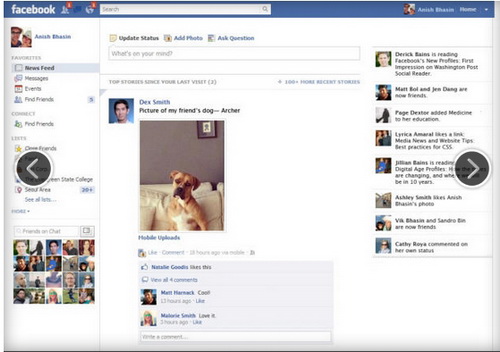 วิวัฒนาการเว็บ facebook เนื่องในวันครบรอบ 10ปี 