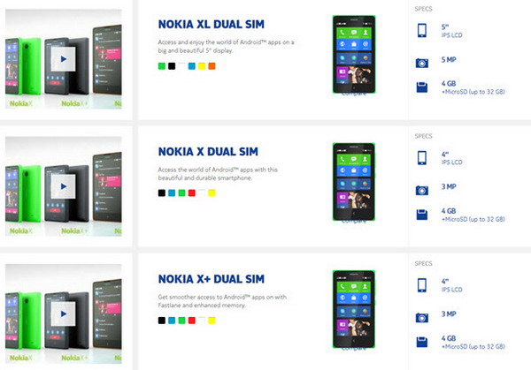 โนเกียเปิดตัว Nokia X มือถือแอนดรอยด์ ราคา 4,000 บาท