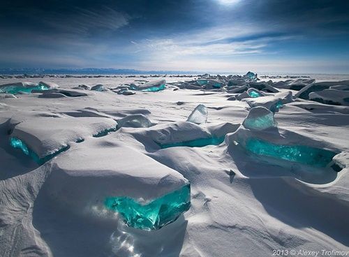 #1 Emerald Ice On Baikal Lake, Russia