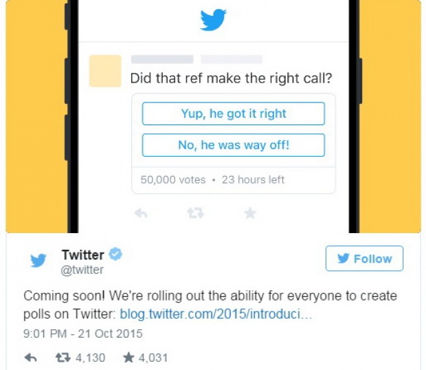 ชาวทวิตต์ลองกันรึยัง?ฟีเจอร์ใหม่ twitter polls เปิดใช้แล้ว?