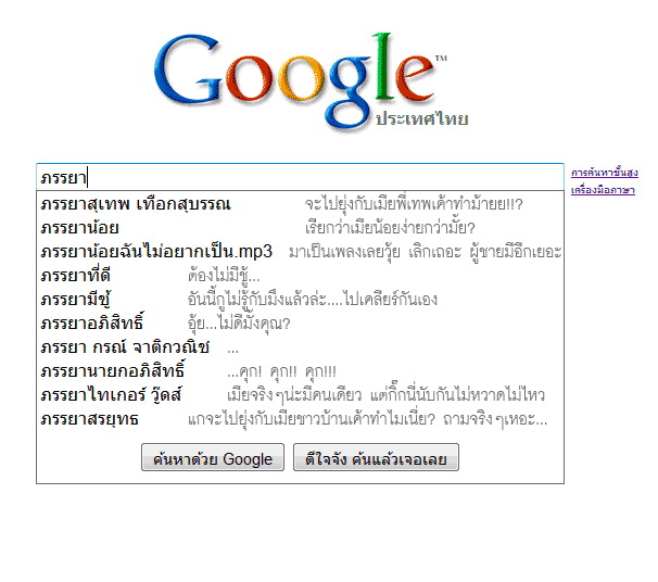 ฮา..ฮา ผู้หญิงไทย กับ Google