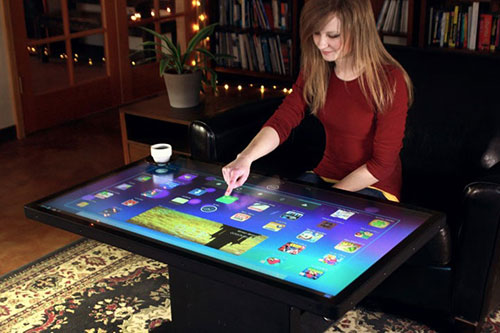 สนใจซื้อไปตั้งที่บ้านกันมั้ย … โต๊ะกาแฟแบบทัชสกรีนพร้อม Android OS