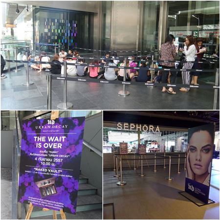 คุณพระ! Urban Decay เปิดตัวในไทยวันแรก คนเข้าคิวตั้งแต่เที่ยงเมื่อวาน