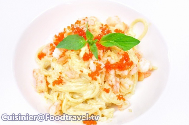 พาสต้าครีมซอสวาซาบิ Pasta Wasabi Cream Sauce