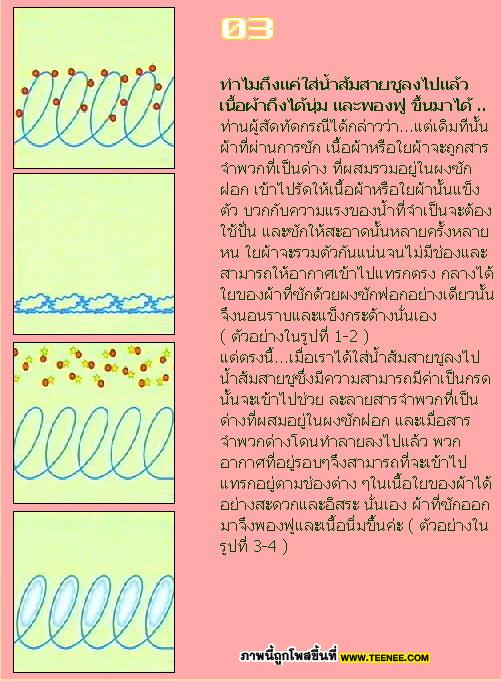 เคล็ดลับ ซักผ้านุ่มด้วยน้ำส้มสายชู