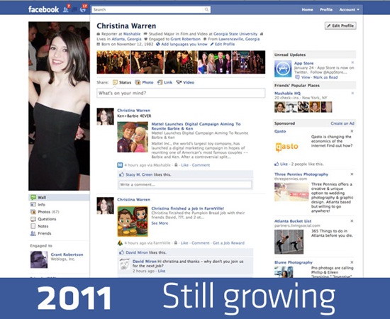 หน้าตาเว็บ Facebook เวอร์ชั่นต่างๆ ใน 7 ปีที่ผ่านมา