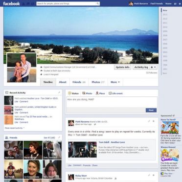 มาอีกแล้ว ! Facebook Timeline แบบใหม่ (ล่าสุด) คอลัมน์เดียวทางขวา