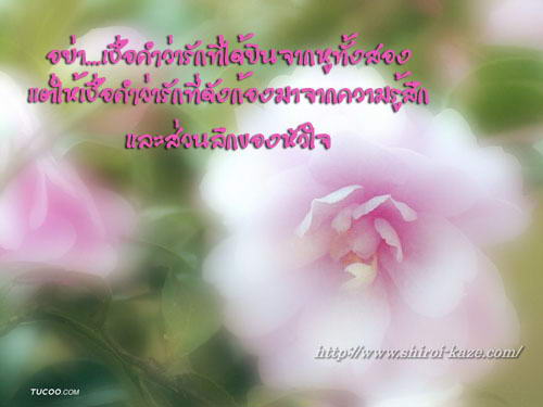 นั่นคือความรักใช่ไหม…