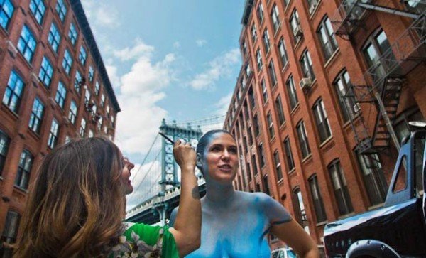 New York Body Painting by Trina Merry – พรางตัวในนครนิวยอร์ค