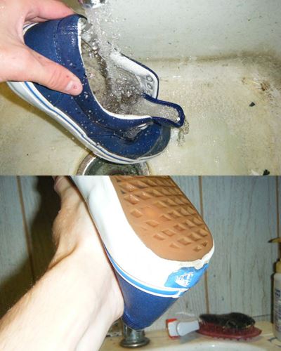 เปลี่ยนรองเท้าคู่เก่าให้สวยปิ๊งเหมือนใหม่ด้วย ยาสีฟัน