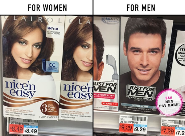 5 สินค้าของผู้ชายราคาแพงกว่าของผู้หญิง