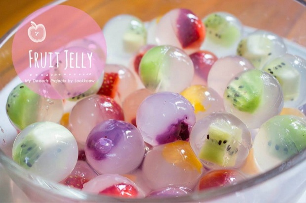 Fruits Jelly วุ้นผลไม้สด น่ากินดับร้อน เห็นแล้วเป๊ะ!!!