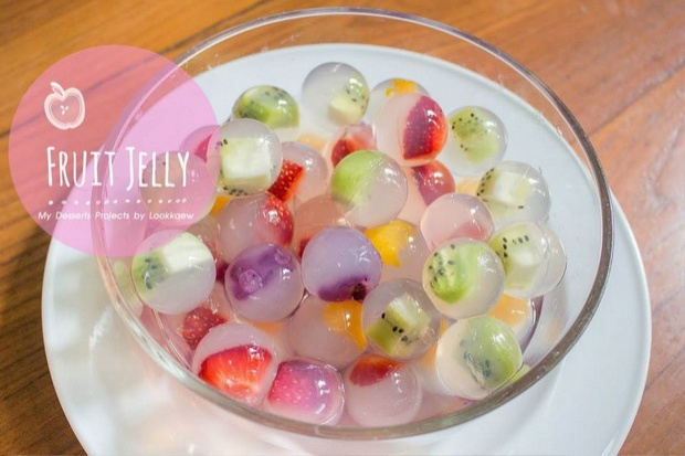 Fruits Jelly วุ้นผลไม้สด น่ากินดับร้อน เห็นแล้วเป๊ะ!!!