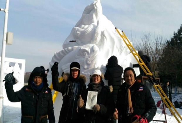 ทีมเยาวชนไทยพิชิตรางวัลแกะสลักหิมะระดับโลก 
