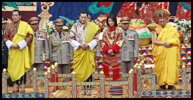 ภาพ งานพิธีอภิเษกสมรส กษัตริย์จิกมี แห่งภูฏาน