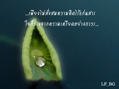 พื้นที่ความคิดว่างว่าง...สำหรับ..ความสุข..