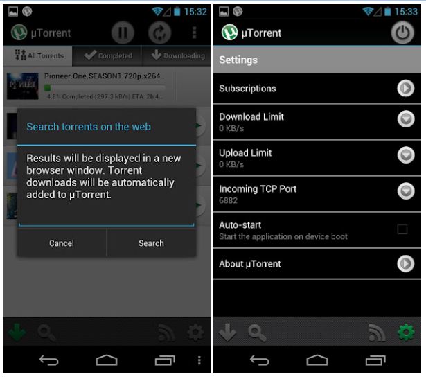 uTorrent for Android : โปรแกรมโหลดบิต บนโทรศัพท์/แท็บเล็ต Android !!