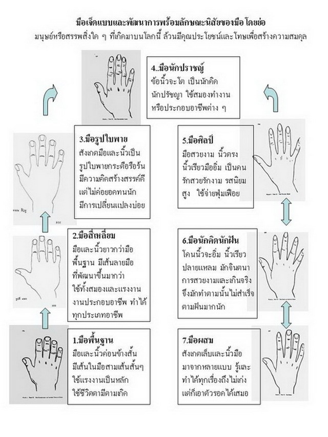 ลองสังเกตให้ดี มือคุณ เป็นแบบไหน??