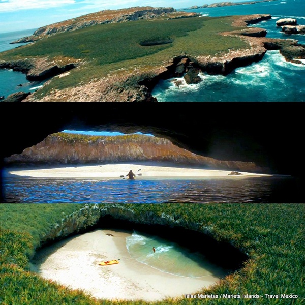 หลุมระเบิด สุดอเมซิ่ง Marieta Islands ความงามที่เกิดจากฝีมือมนุษย์